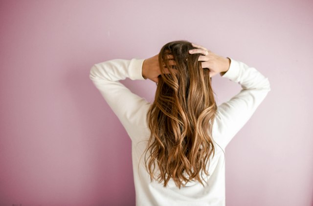 Hair being styled